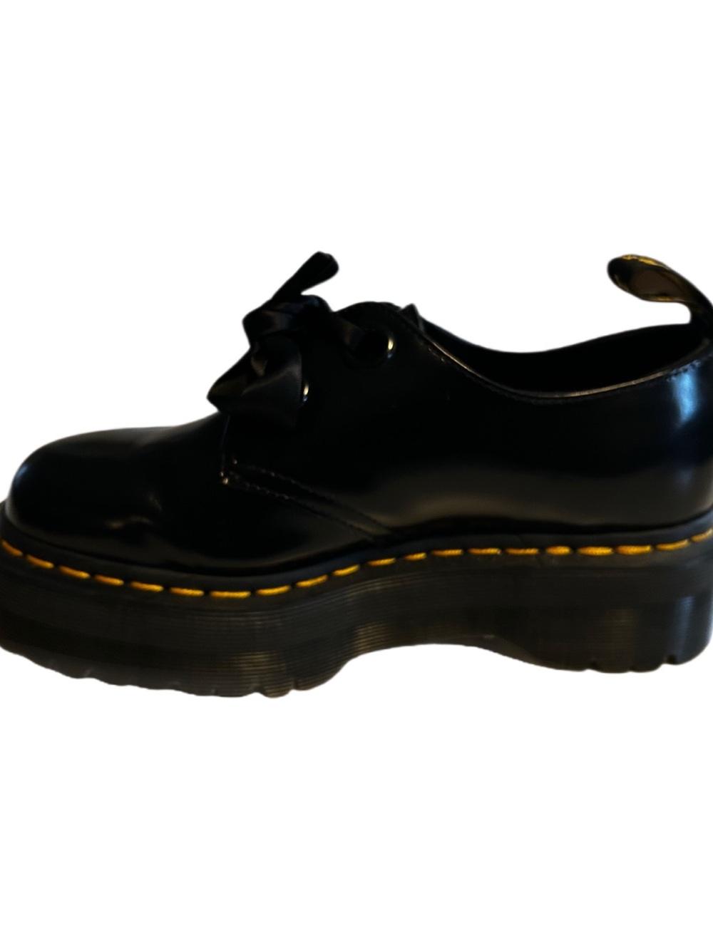 HOLLY WOMEN'S LEATHER PLATFORM SHOES  size 7 US